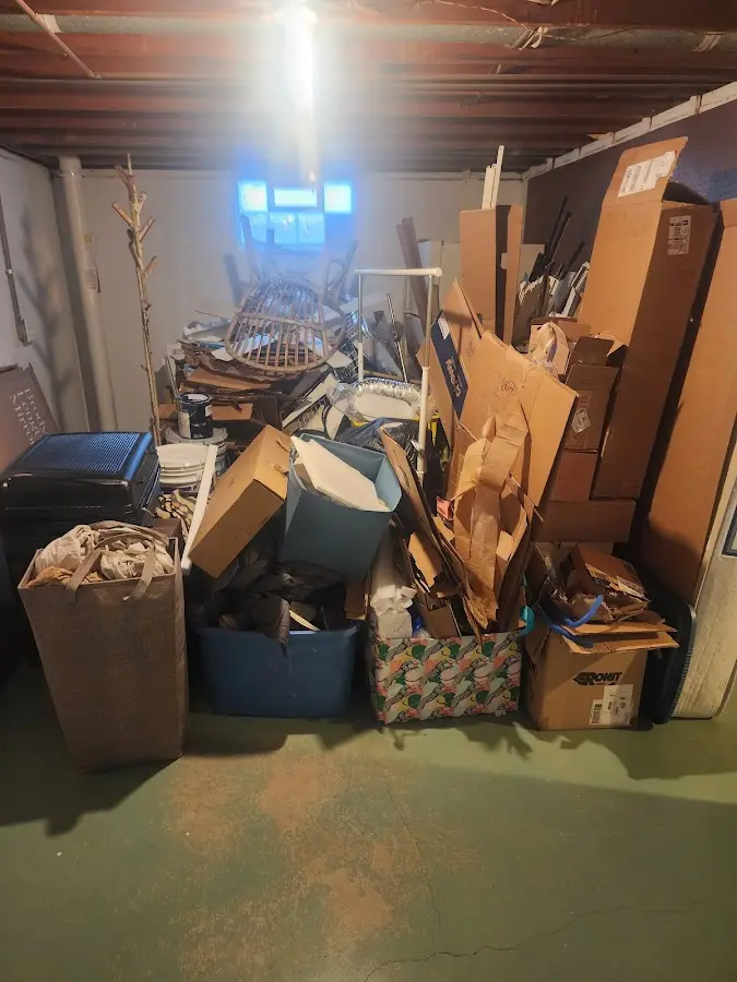 Roll-off dumpster container at job site for Construction Dumpster Rental in Forward